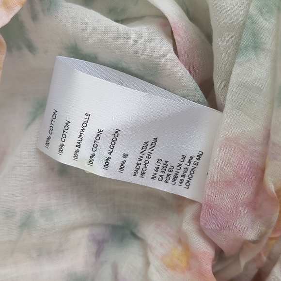 NEW!  UO Urban Outfitters Head in the Cloud Tie Dye Dress Pink Mint Yellow - Picture 11 of 14